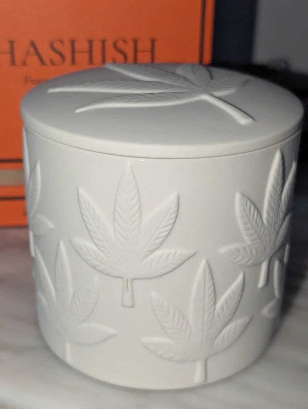 NWT Jonathan Adler Hashish Candle - Bisque White -